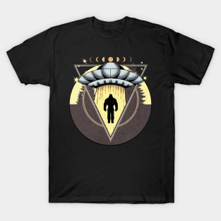 Bigfoot And UFO T-Shirt
